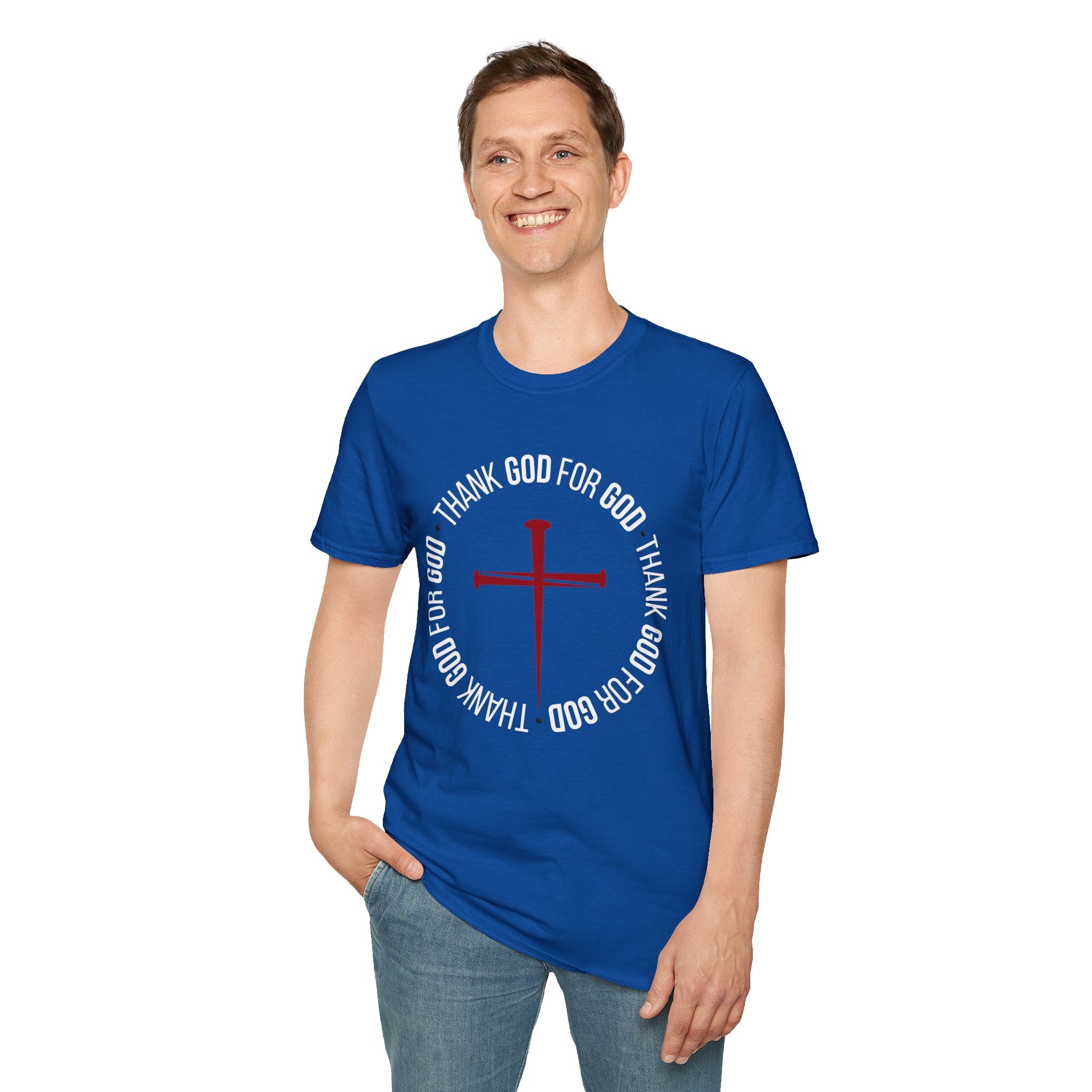 Thank God for God Shirt | Christian Graphic Tee | Faith Based T-Shirt | Cross Shirt | Unisex Christian Apparel Gift