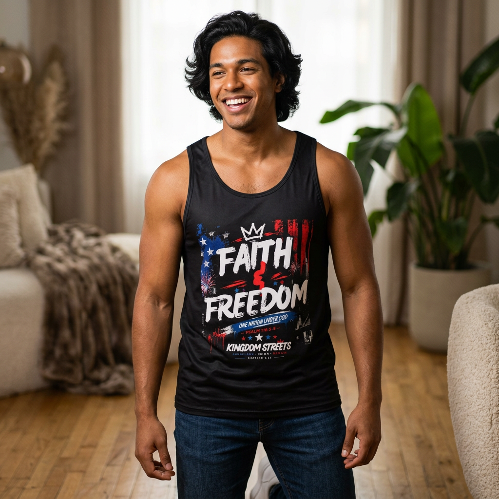 Unisex Jersey Tank / Faith & Freedom / American Pride