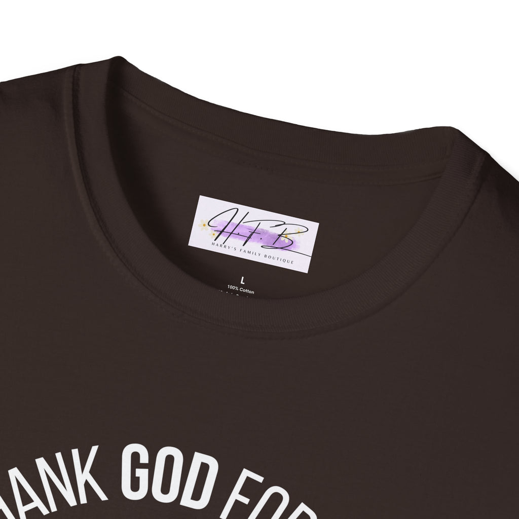 Thank God for God Shirt | Christian Graphic Tee | Faith Based T-Shirt | Cross Shirt | Unisex Christian Apparel Gift