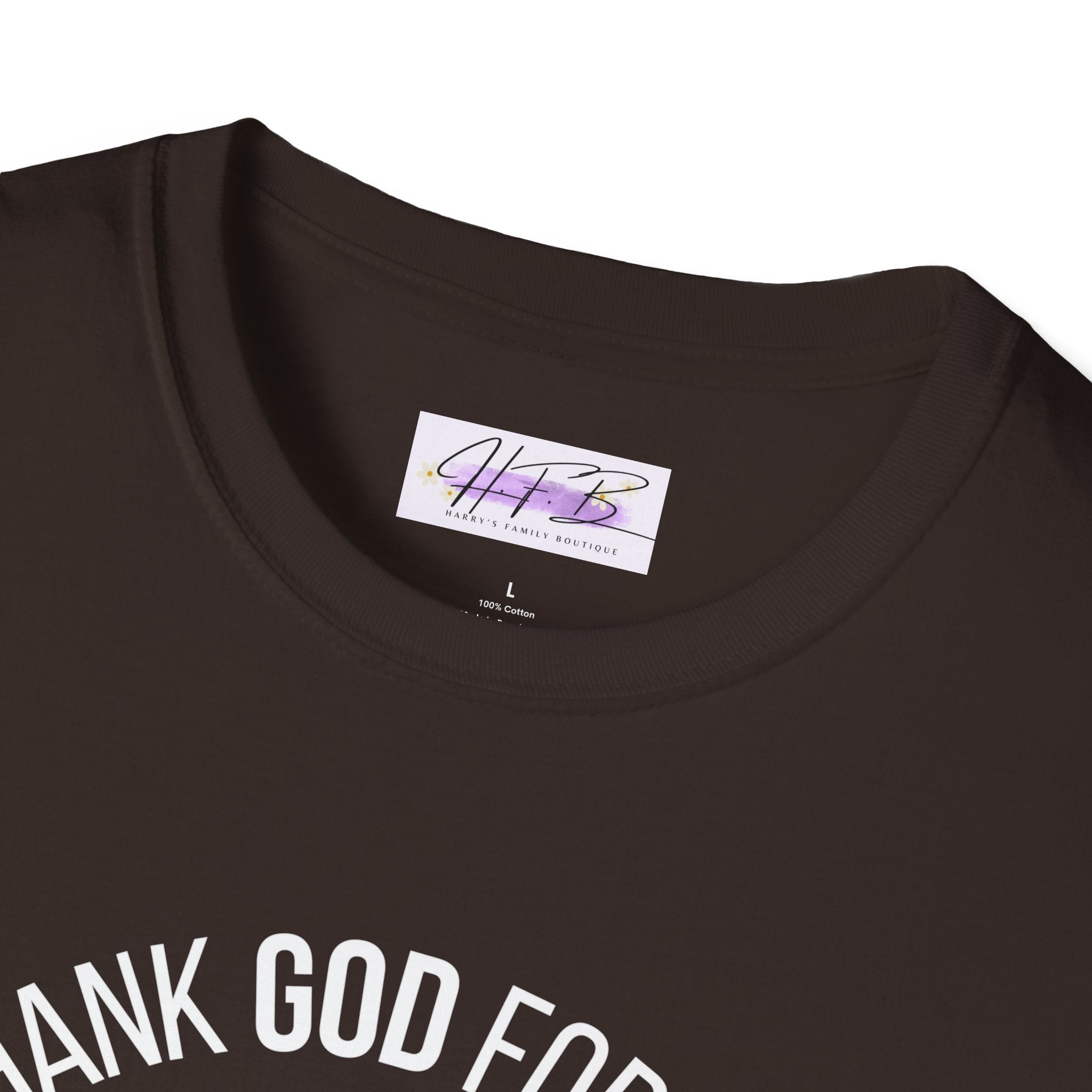 Thank God for God Shirt | Christian Graphic Tee | Faith Based T-Shirt | Cross Shirt | Unisex Christian Apparel Gift