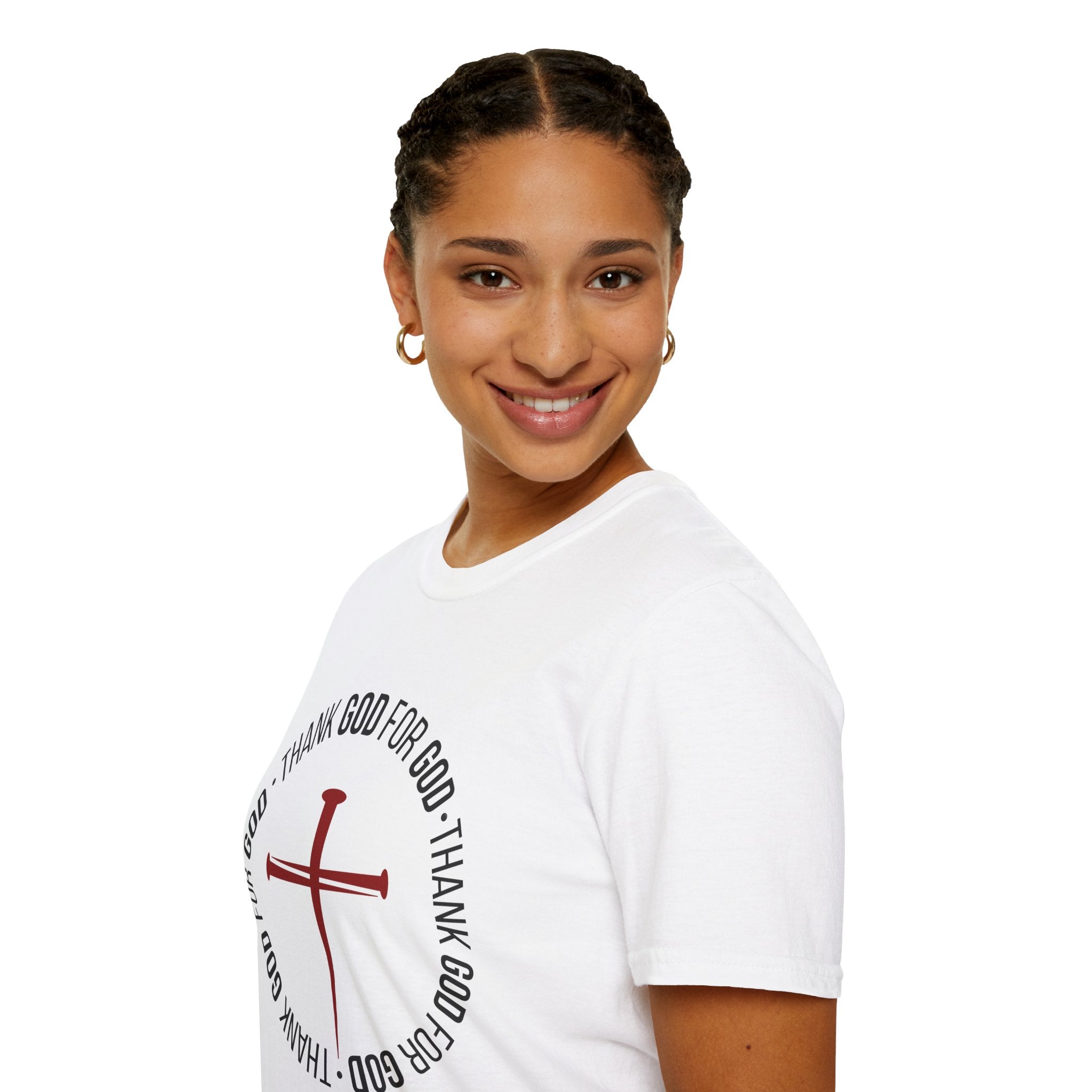 Thank God for God Shirt | Christian Graphic Tee | Faith Based T-Shirt | Cross Shirt | Unisex Christian Apparel Gift