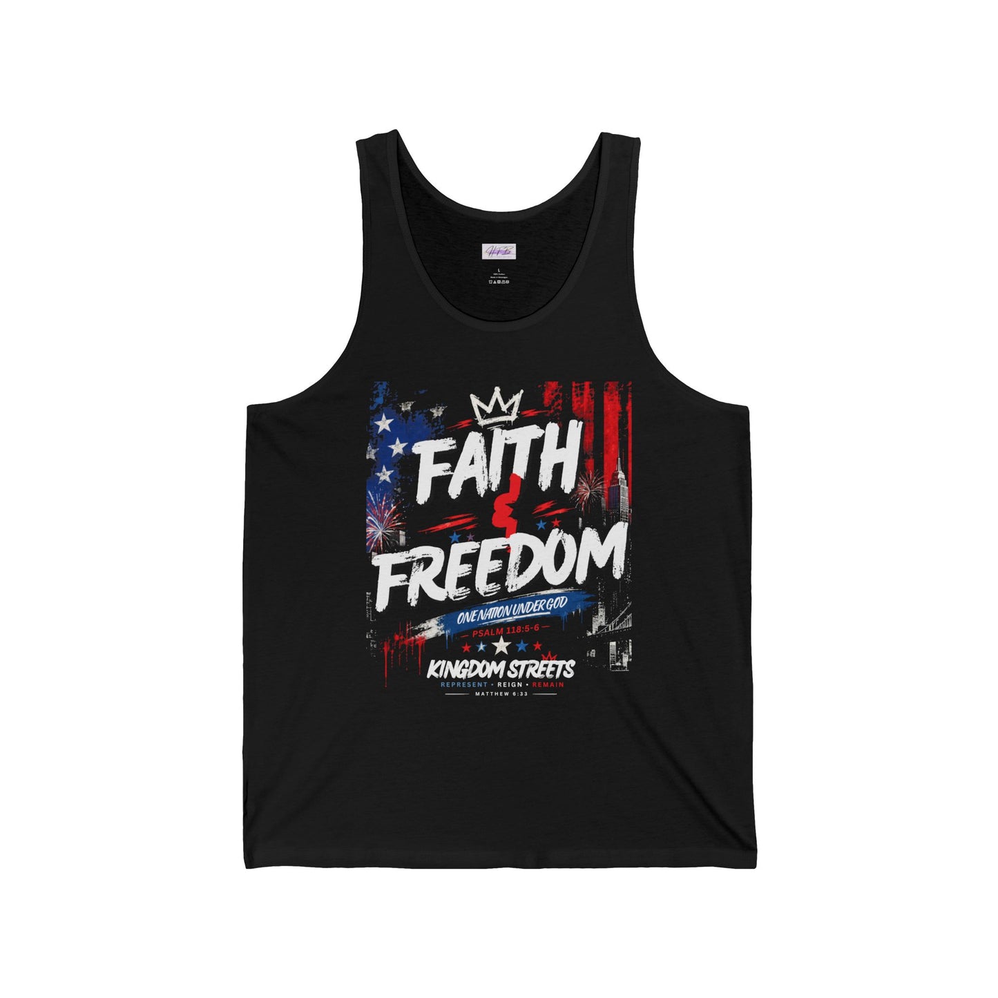 Unisex Jersey Tank / Faith & Freedom / American Pride