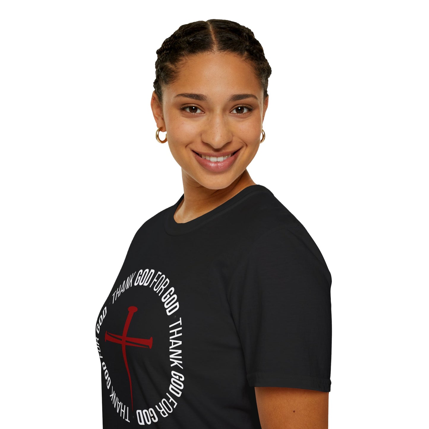 Thank God for God Shirt | Christian Graphic Tee | Faith Based T-Shirt | Cross Shirt | Unisex Christian Apparel Gift
