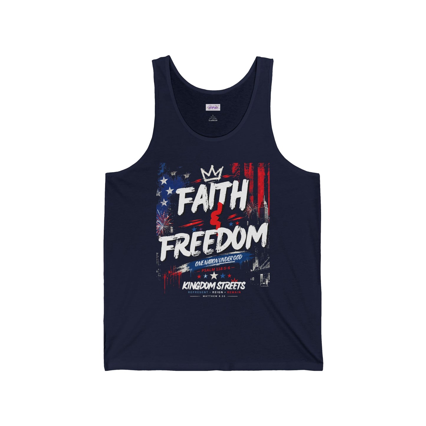 Unisex Jersey Tank / Faith & Freedom / American Pride