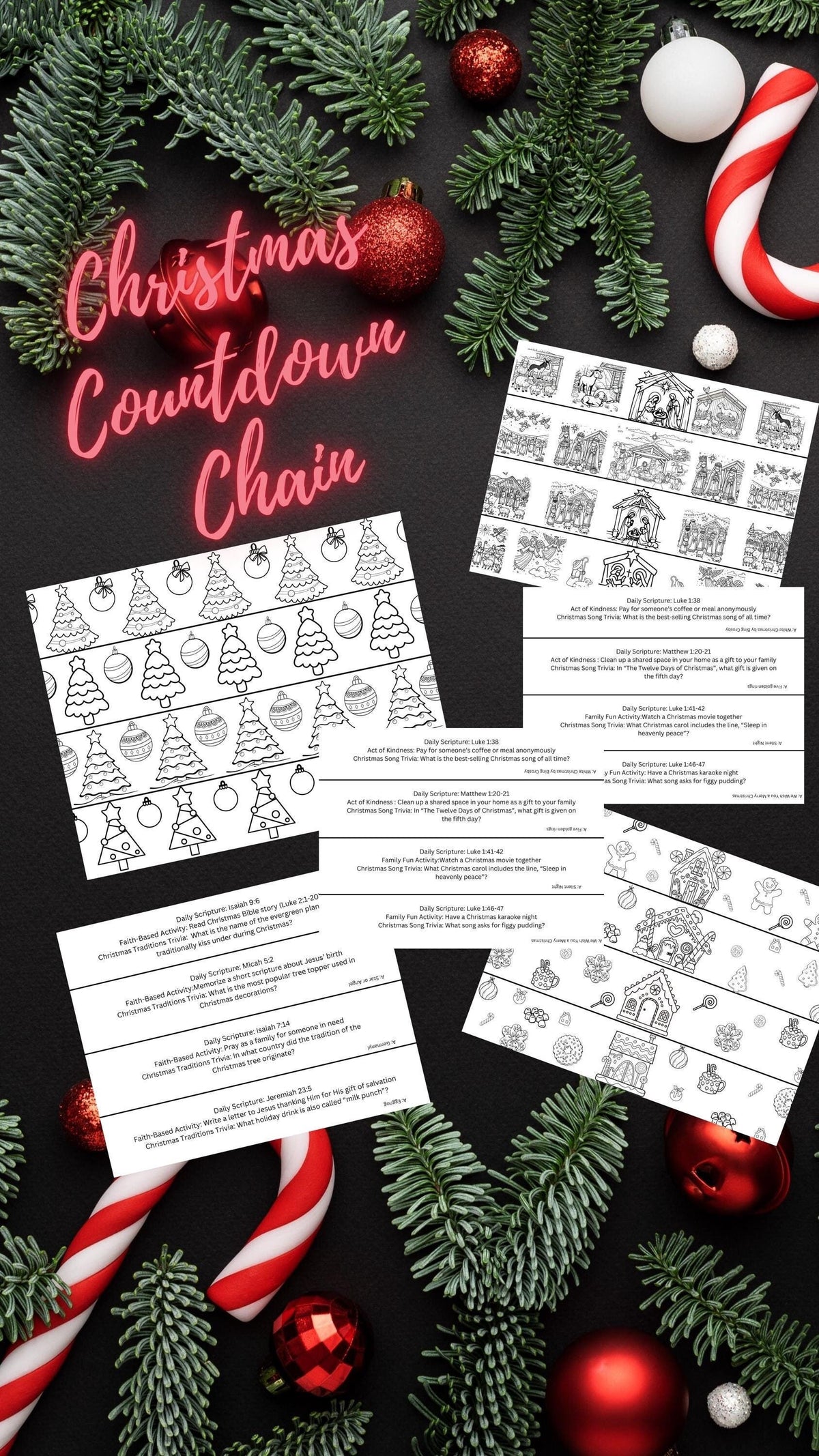 Christmas Countdown Chain